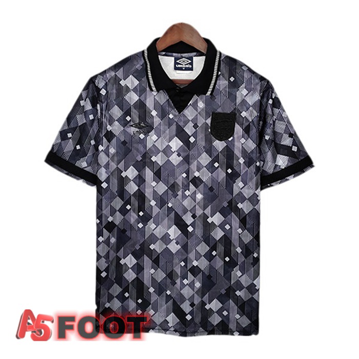Maillot de Foot Angleterre Retro Exterieur Noir 1990