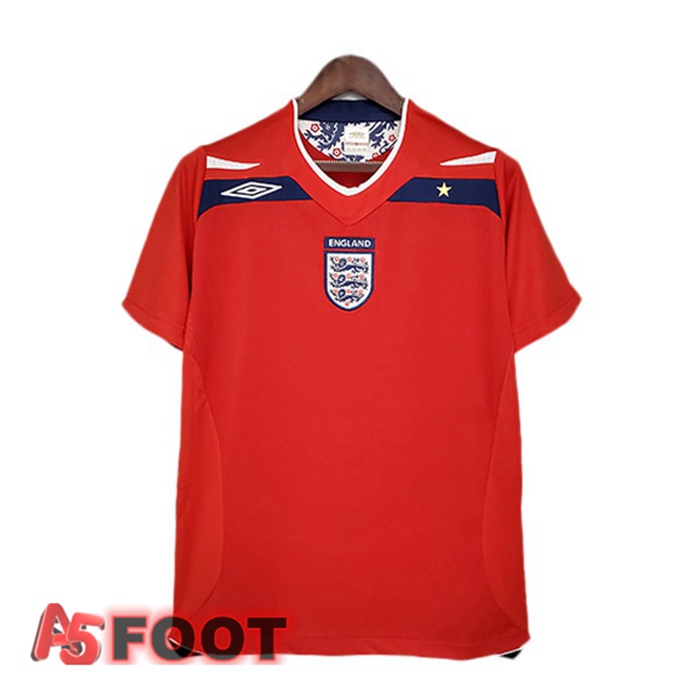Maillot de Foot Angleterre Retro Exterieur Rouge 2008-2010