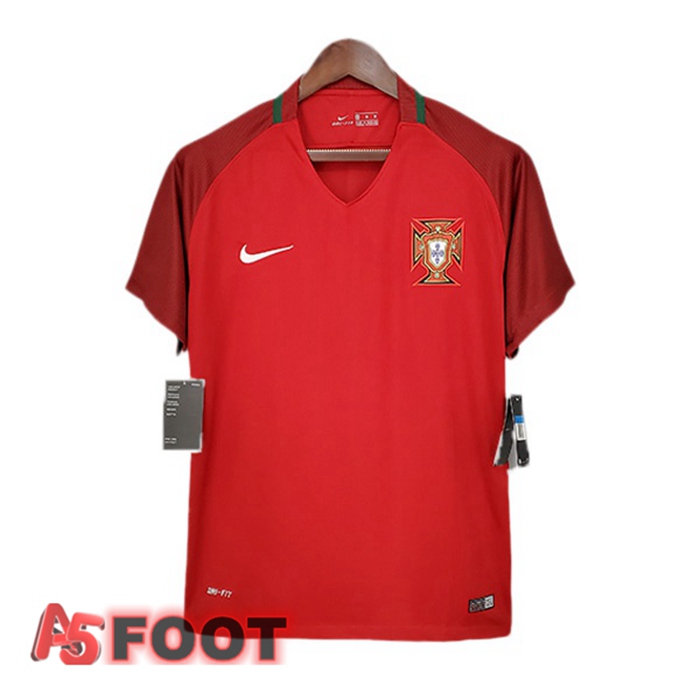 Maillot de Foot Portugal Retro Domicile Rouge 2018