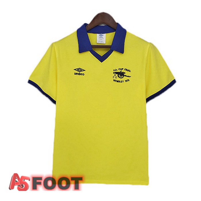 Maillot de Foot Arsenal Retro Exterieur Jaune 1971-1979