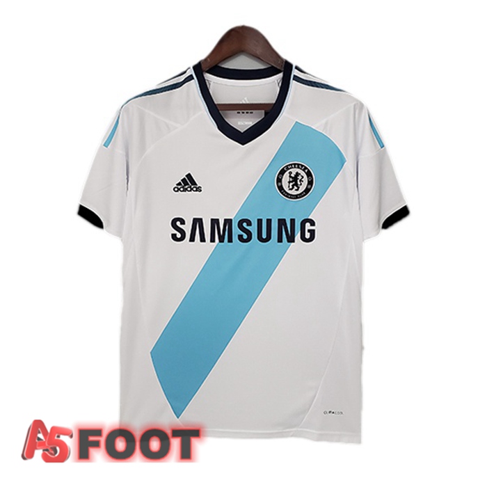Maillot de Foot FC Chelsea Retro Exterieur Blanc 2012-2013