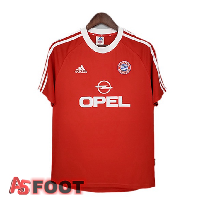 Maillot de Foot Bayern Munich Retro Domicile Rouge 2000-2001