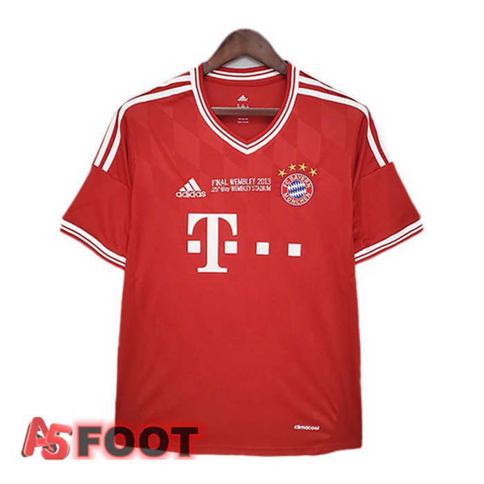 Maillot de Foot Bayern Munich Champions League Retro Domicile Rouge 2013-2014