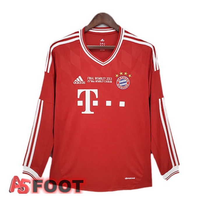 Maillot de Foot Bayern Munich Retro Domicile Rouge 2013-2014