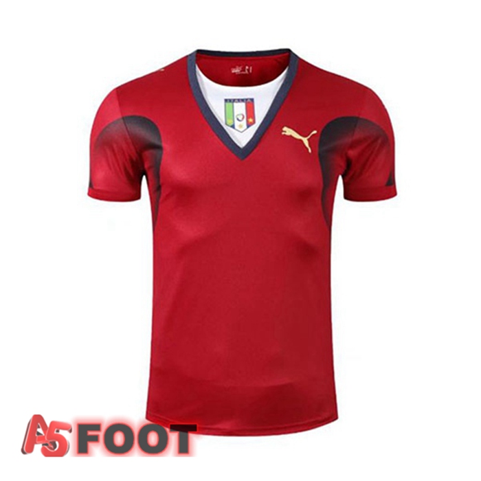 Maillot de Foot World Cup Champion Italie Gardien de but Retro Maillot 2006 Foot Rouge