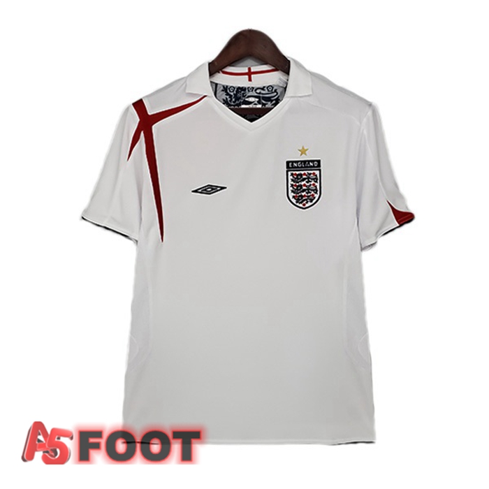 Maillot de Foot Angleterre Retro Retro Domicile Blanc 2006
