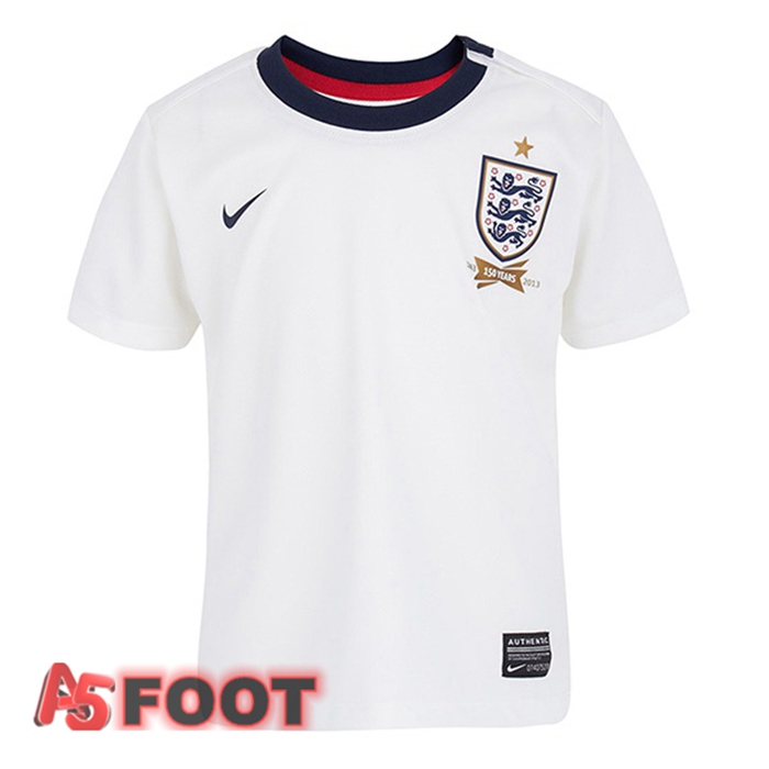 Maillot de Foot Angleterre Retro Retro Domicile Blanc 2013