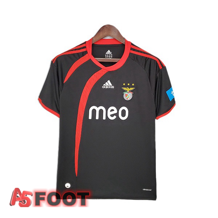 Maillot de Foot S.L Benfica Retro Exterieur Noir 2009-2010