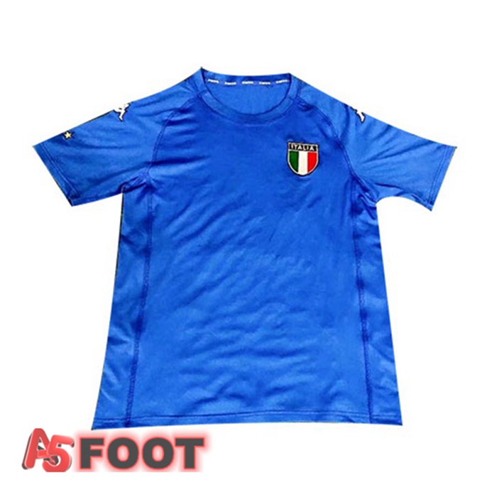 Maillot de Foot World Cup Italie Retro Domicile Bleu 2002