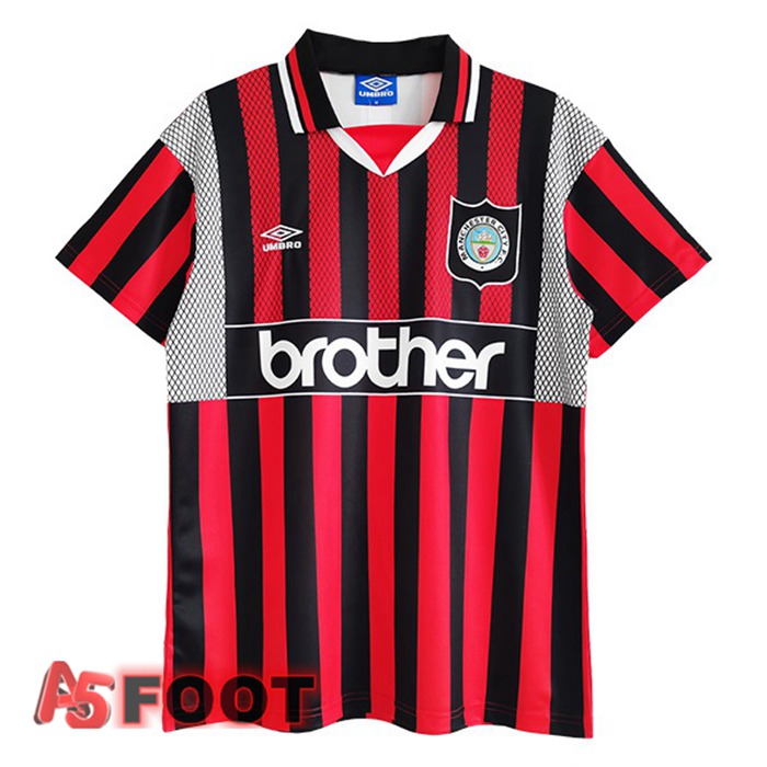 Maillot de Foot Manchester City Retro Exterieur Rouge 1994-1996