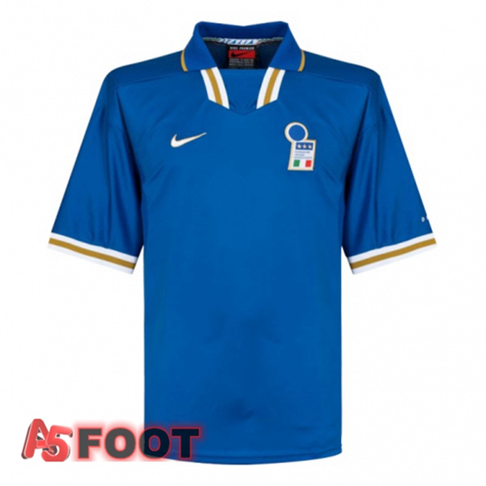Maillot de Foot Italie Retro Domicile Bleu 1996