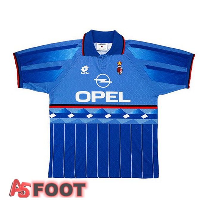 Maillot de Foot Milan AC Quatrieme Retro Bleu 1995-1996