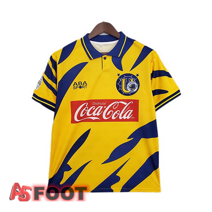 Maillot de Foot Tigres UANL Retro Domicile Jaune 1996-1997