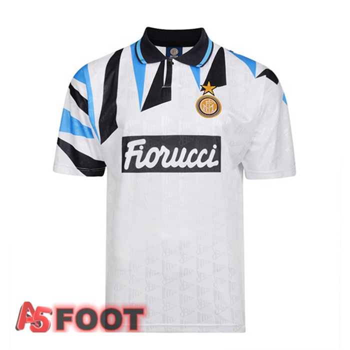 1992-1993 Inter Milan Retro Exterieur Maillot Foot Blanc