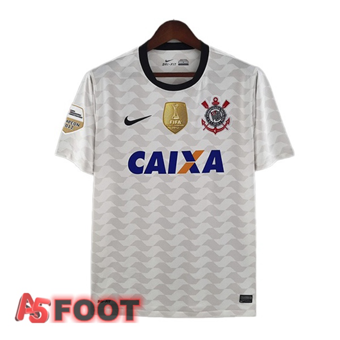 Maillot de Foot Corinthians Retro Domicile Blanc 2012
