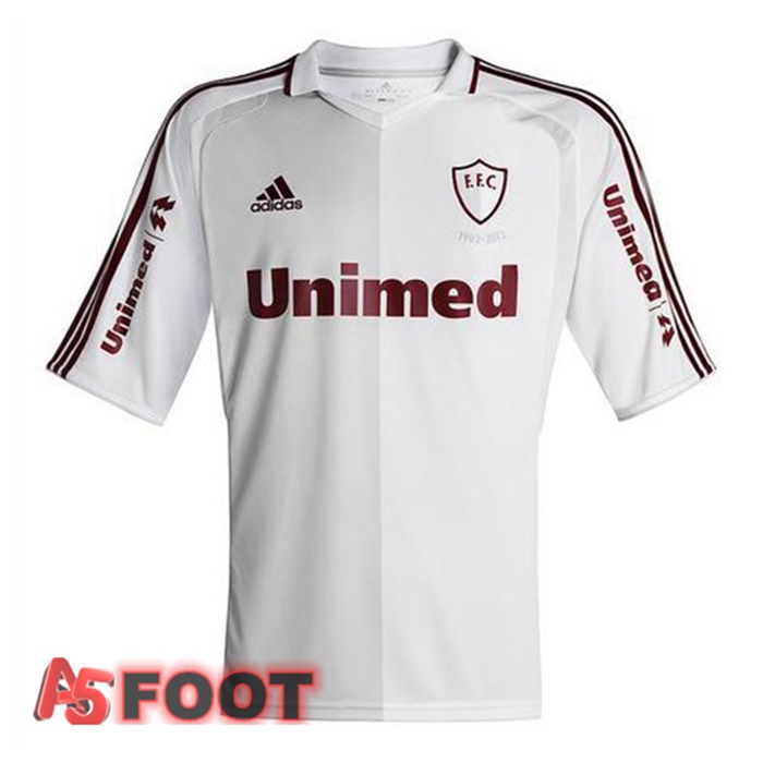 Maillot de Foot Fluminense Retro 100e Anniversaire Blanc 2011-2012