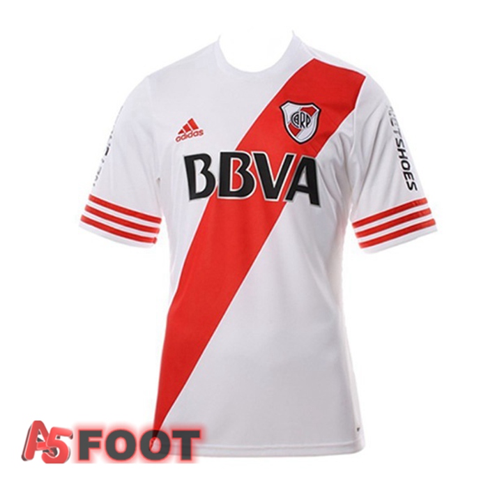 Maillot de Foot River Plate Retro Domicile Blanc Rouge 2015-2016