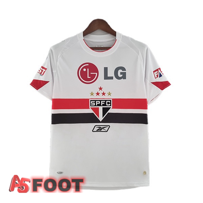 Maillot de Foot Sao Paulo FC Retro Domicile Blanc 2006