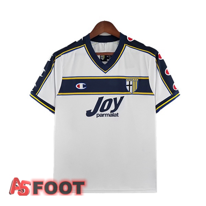 Maillot de Foot Parma Calcio Retro Exterieur Blanc 2001-2002