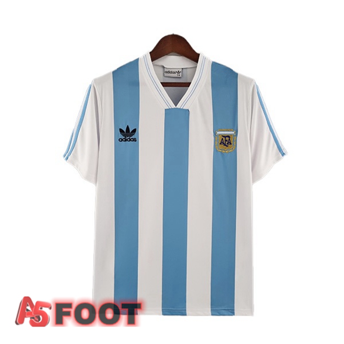 Maillot de Foot Argentine Retro Domicile Bleu Blanc 1993