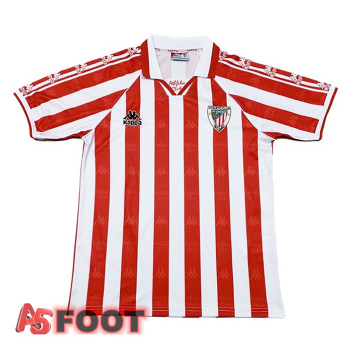 Maillot de Foot Athletic Bilbao Retro Domicile Rouge 1995-1997