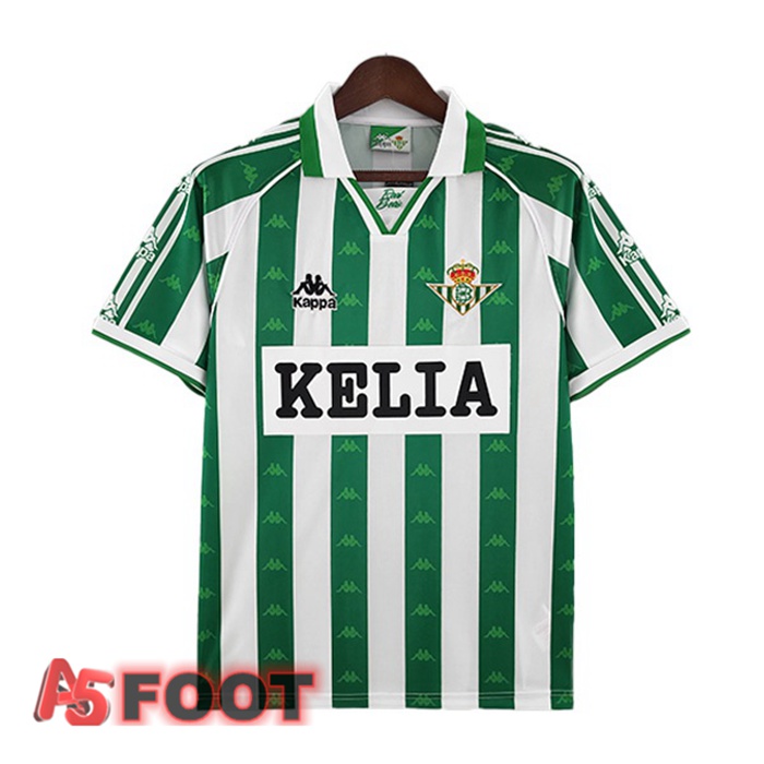 Maillot de Foot Real Betis Retro Domicile Vert Blanc 1996-1997