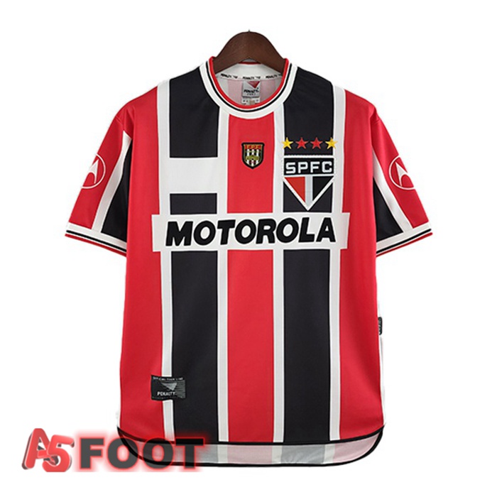 Maillot de Foot Sao Paulo FC Retro Exterieur Rouge 2000