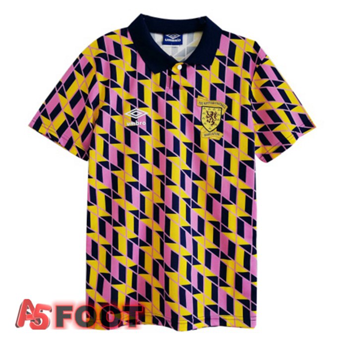 Maillot de Foot Écosse Retro Exterieur Jaune 1988-1989