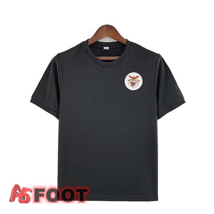 Maillot De Foot S.L Benfica Retro Exterieur Noir 1973-1974