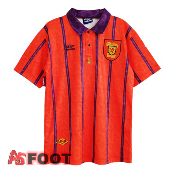 Maillot de Foot Écosse Retro Exterieur Rouge 1993-1995