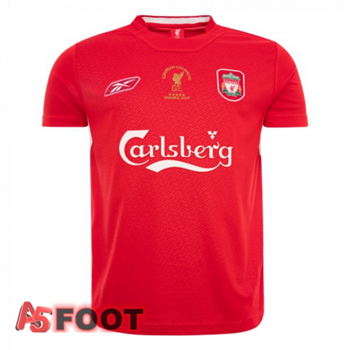 Maillot de Foot FC Liverpool Champion League Retro Rouge 2005