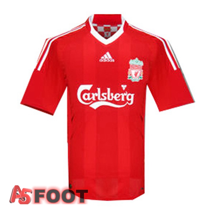 Maillot de Foot FC Liverpool Retro Domicile Rouge 2008-2009