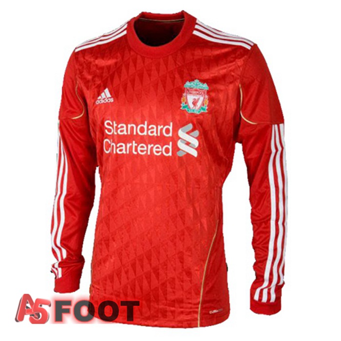 Maillot de Foot FC Liverpool Retro Domicile Manche Longue Rouge 2011-2012