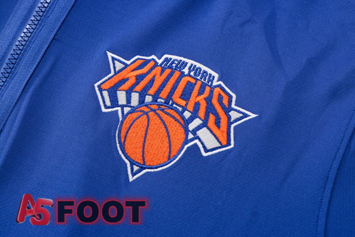 Veste A Capuche Survetement NBA New York Knicks Bleu 2022/2023