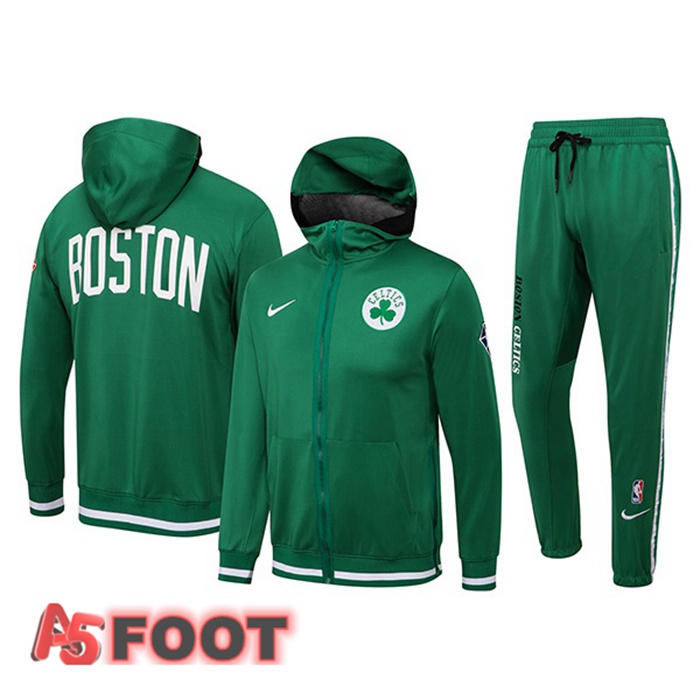 Veste A Capuche Survetement NBA Boston Celtics Vert 2022/2023
