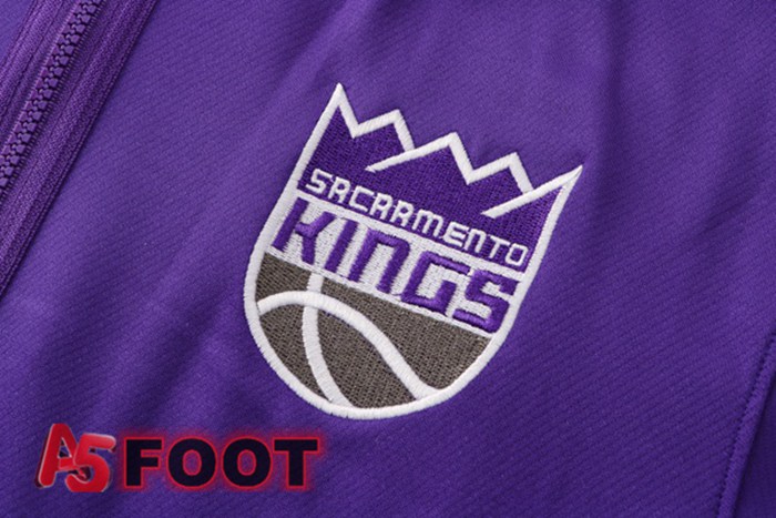Veste A Capuche Survetement NBA Sacramento Kings Pourpre 2022/2023