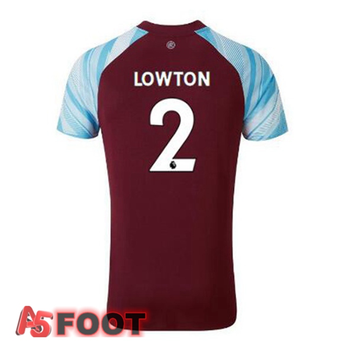 Maillot Burnley (LOWTON 2) Domicile Marron 2021/22