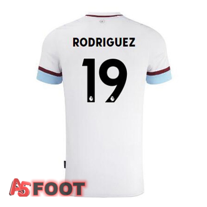 Maillot Burnley (RODRIGUEZ 19) Exterieur Blanc Marron 2021/22