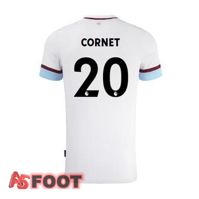 Maillot Burnley (CORNET 20) Exterieur Blanc Marron 2021/22