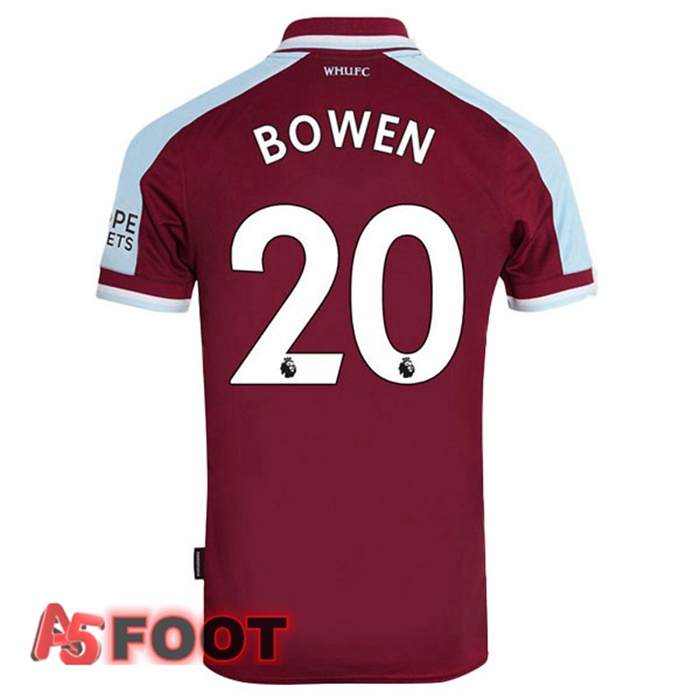 Maillot West Ham United (BOWEN 20) Domicile Rouge 2021/22
