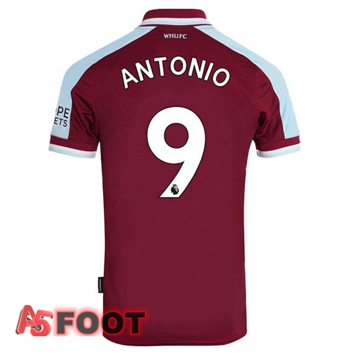 Maillot West Ham United (ANTONIO 9) Domicile Rouge 2021/22