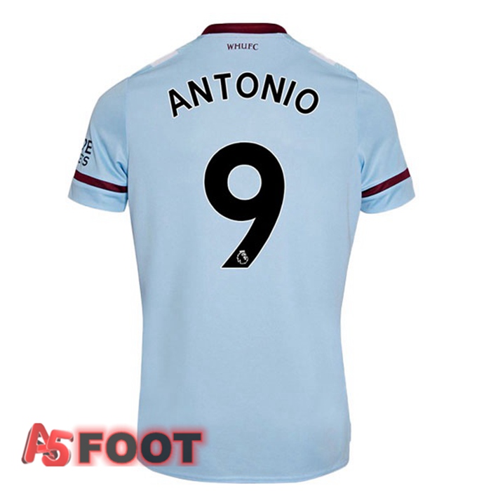 Maillot West Ham United (ANTONIO 9) Exterieur Bleu 2021/22