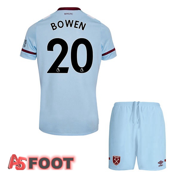 Maillot West Ham United (BOWEN 20) Enfant Exterieur Bleu 2021/22