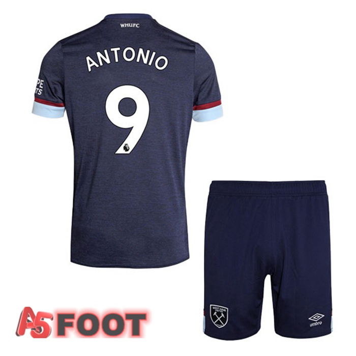 Maillot West Ham United (ANTONIO 9) Enfant Third Bleu 2021/22
